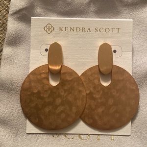 NWOT Kendra Scott Didi Statement Earrings 14k Rose Gold Plated Over Brass